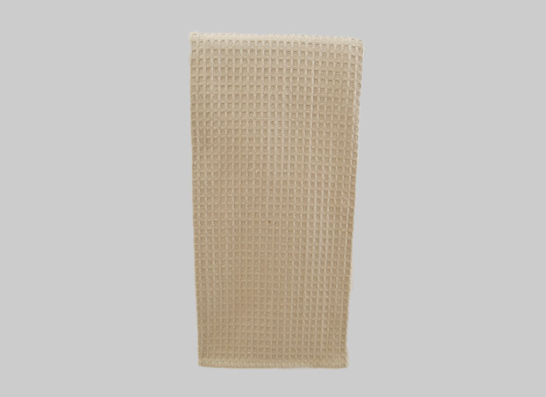 Almond Taupe Color Waffle Weave Kitchen Towel Almond Taupe Color Waffle Weave Kitchen Towel